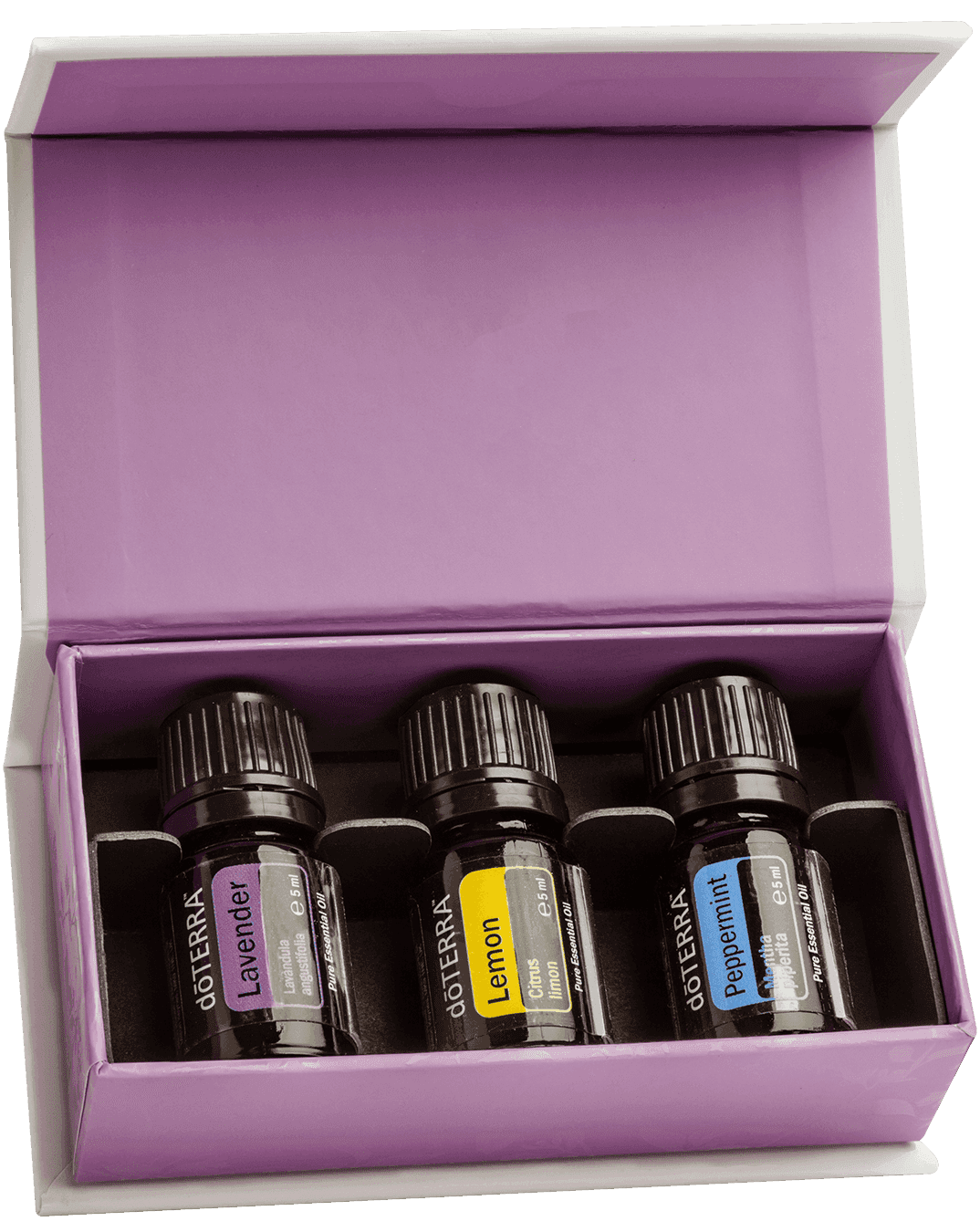 doTERRA Introductory Kit — levendula, citrom, borsmenta, 3 × 5 ml