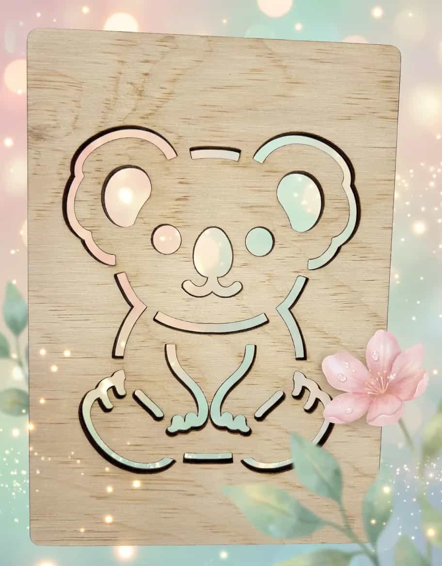 Rajzsablon Ausztrália – Koala