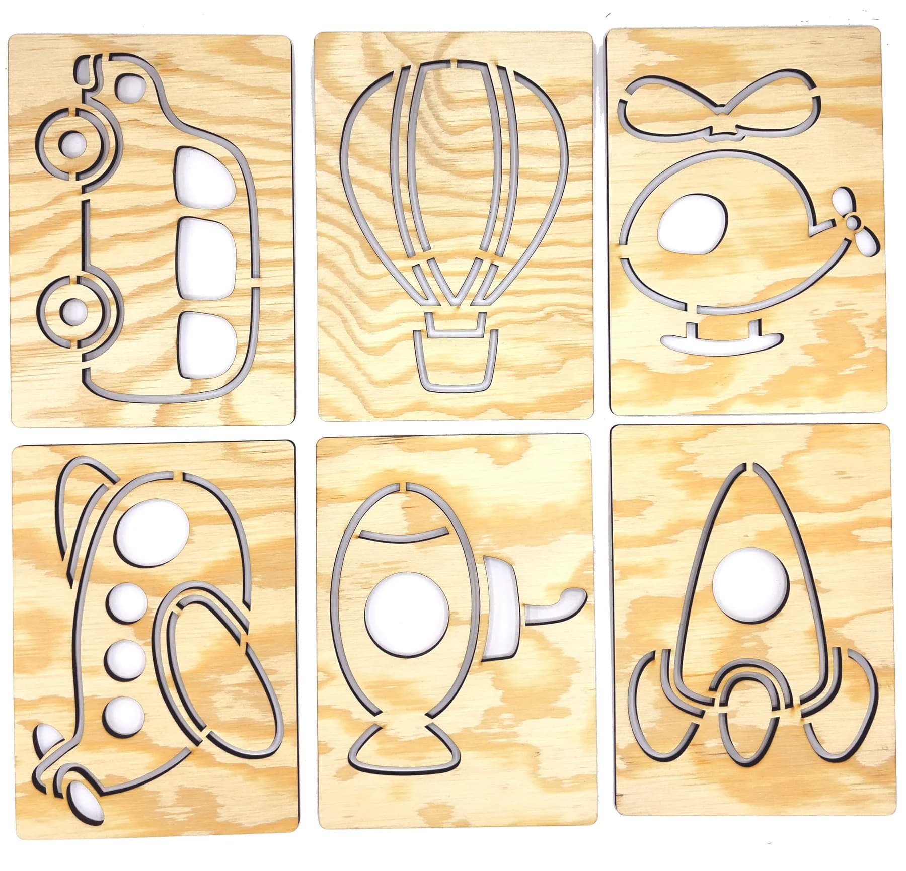 Rajzsablon – Járművek – Hőlégballon