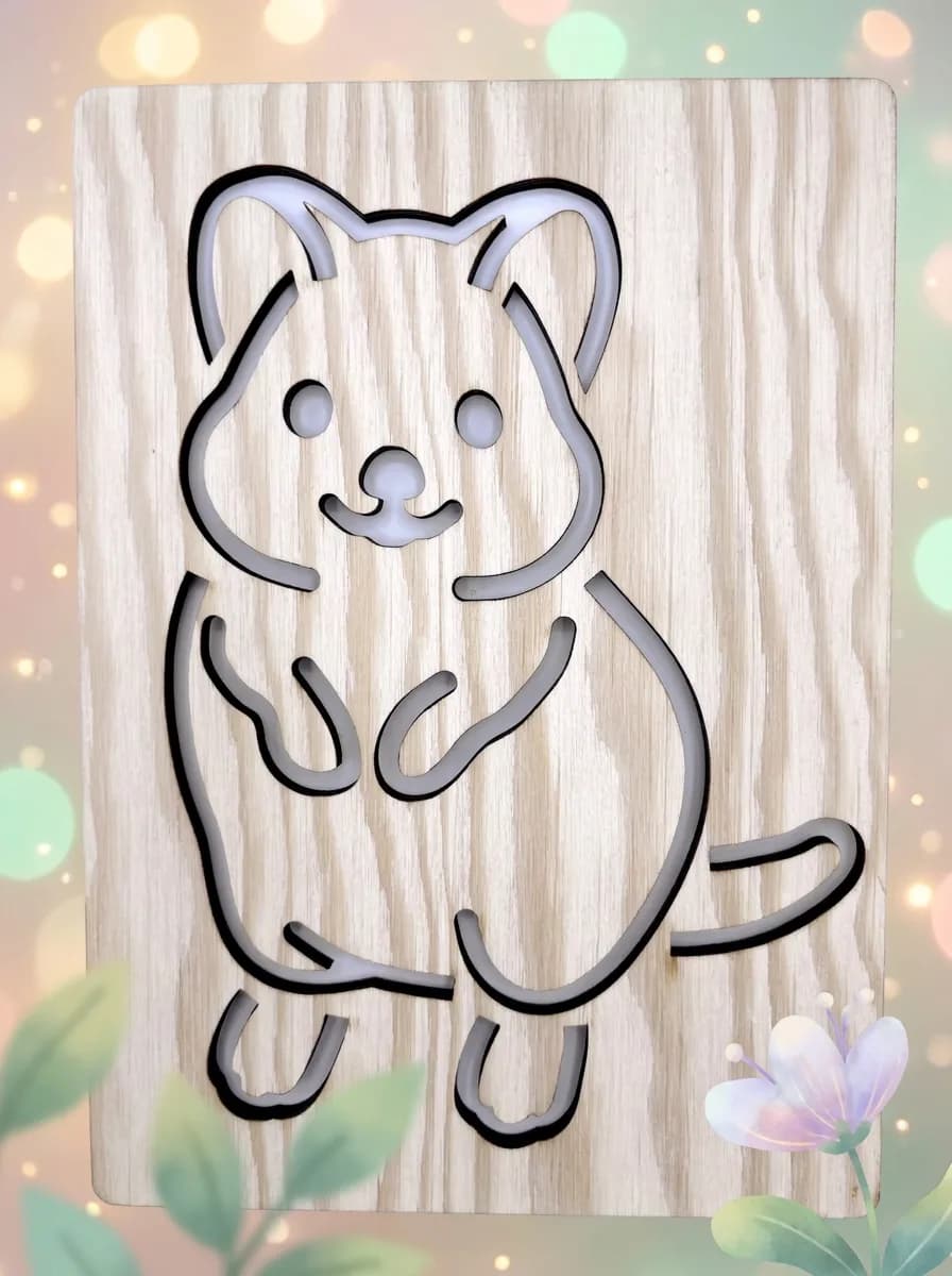 Rajzsablon Ausztrália – quokka