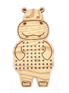 Fa fűzős formák – MiniDots – Víziló