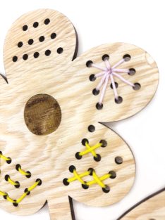 Fa fűzős formák – MiniDots – Virág