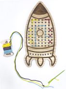 Fa fűzős formák – MiniDots – Rakéta