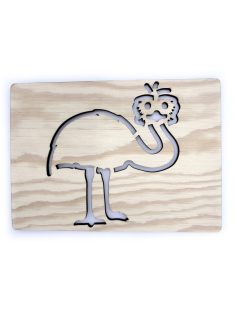 Ceruzamóka - Rajzsablon - Ausztrália - Emu