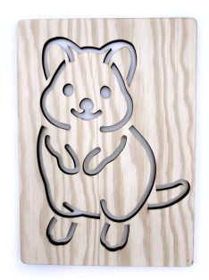 Ceruzamóka - Rajzsablon - Ausztrália - Quokka