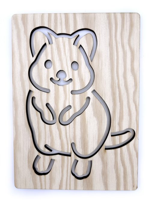 Ceruzamóka - Rajzsablon - Ausztrália - Quokka