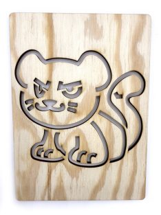 Ceruzamóka – Rajzsablon – Erdei állatok – Puma