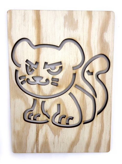 Ceruzamóka – Rajzsablon – Erdei állatok – Puma