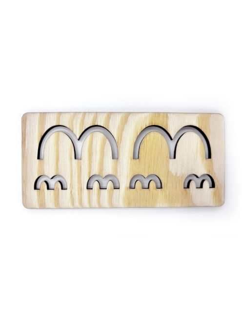 MINI grafomotoros sablonok (kb. 15 cm) – Kis ívek