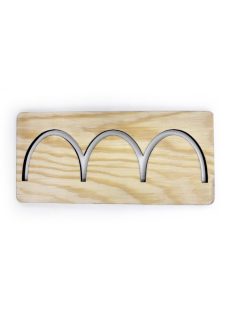 MINI grafomotoros sablonok (kb. 15 cm) – Dupla ívek