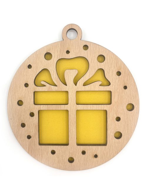 Fa karácsonyi dísz karácsonyi motívummal 5